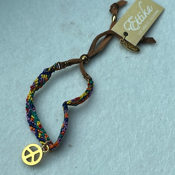 Ettika colorful friendship peace bracelet adjustable new - Picture 4 of 5